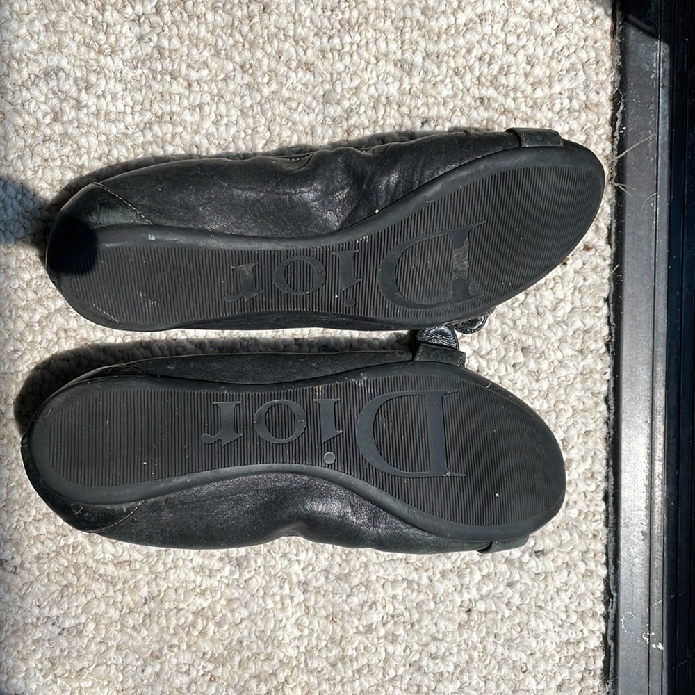 Dior Flat beautiful leather ballet shoes - Picture 2 of 5